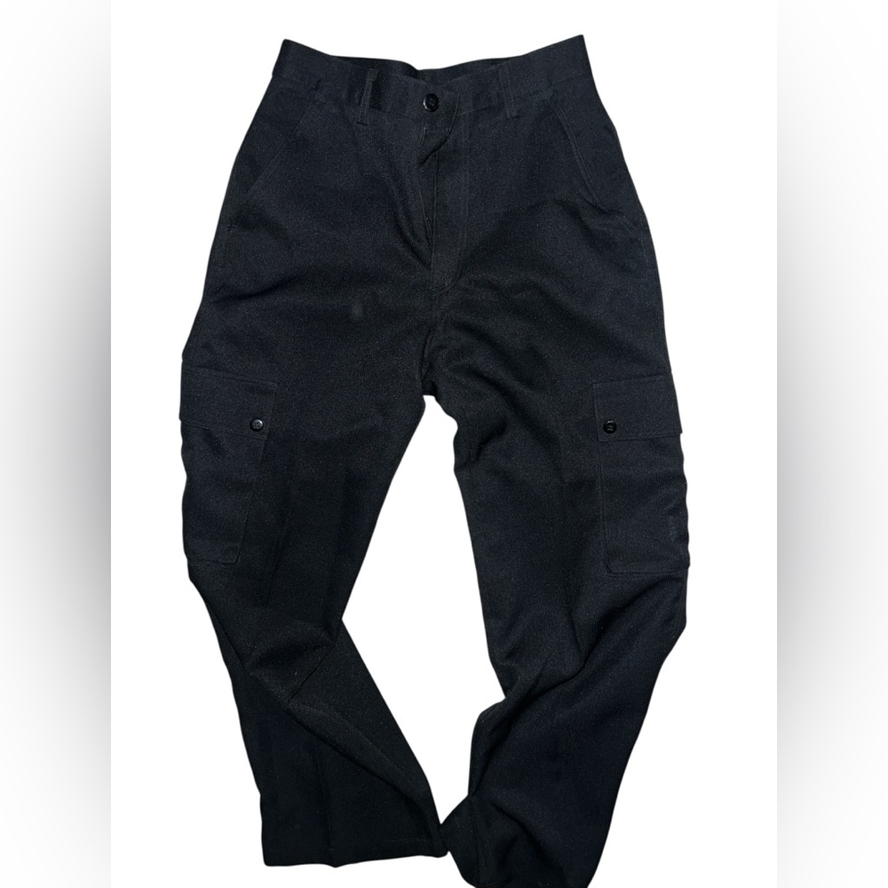 ODO| MENS Black pocketed dress cargo pants 29x30